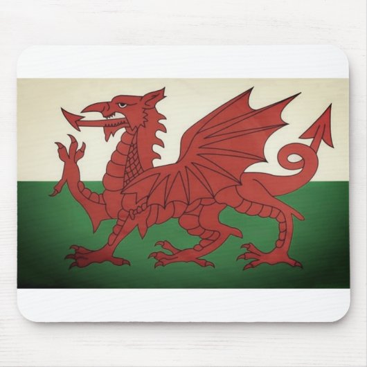 Welsh Dragon mousepad Muismat (Voorkant)