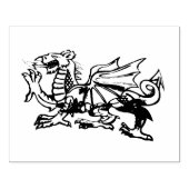 Welsh dragon rubber stempels. 	rubberstempel (Afrduk)