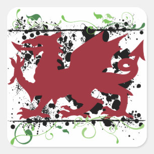 Welsh Dragon Stickers