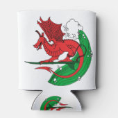 Welsh Dragon Surfen Blikjeskoeler (Achterkant)