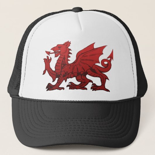 Welsh Dragon Trucker Pet (Voorkant)