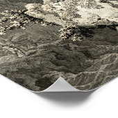 Welsh Druid die de Harp speelt Poster (Hoek)