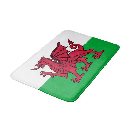 Welsh Flag Bath Mat (Gekanteld)