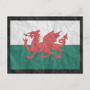 Welsh Flag Briefkaart