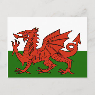 Welsh Flag Briefkaart
