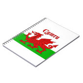 Welsh Flag Cymru Notitieboek (Linkerzijde)