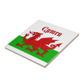 Welsh Flag Cymru Tegeltje (Zijkant)