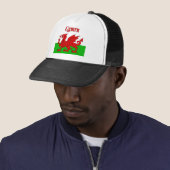 Welsh Flag Cymru Trucker Pet (In situ)