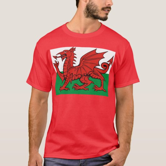 Welsh flag, draag het met trots t-shirt (Voorkant)