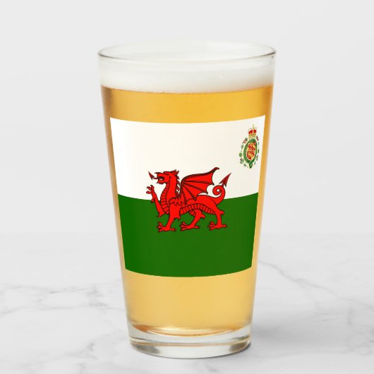 Welsh flag glas (Voorkant gevuld)