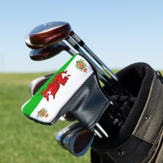 Welsh flag golfheadcover (Insitu)