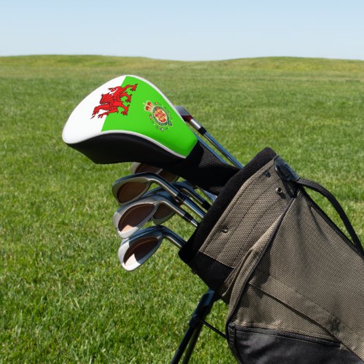 Welsh flag golfheadcover (Insitu)