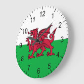 Welsh Flag Grote Klok (Hoek)