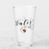 Welsh flag in Heart, Wales Glas (Achterkant)