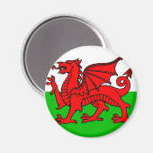 Welsh flag magneet (Voorkant / Achterkant)