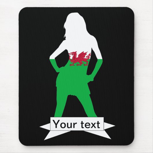 Welsh flag muismat (Voorkant)