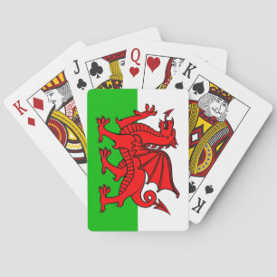 Welsh flag pokerkaarten