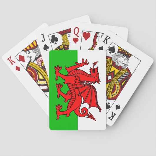 Welsh flag pokerkaarten (Achterkant)