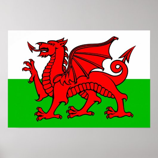 Welsh flag poster (Voorkant)