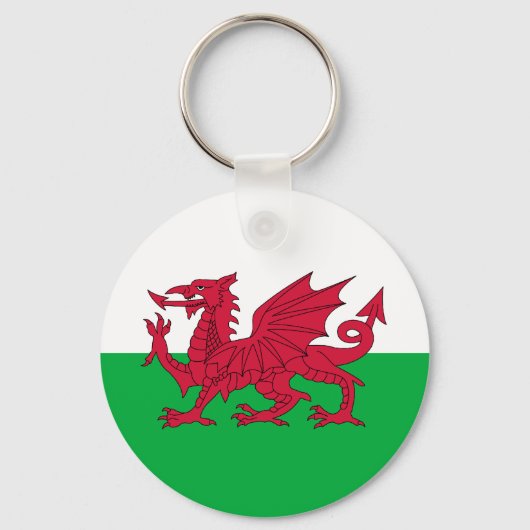 Welsh Flag Sleutelhanger (Voorkant)