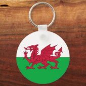 Welsh Flag Sleutelhanger (Voorkant)