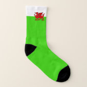 Welsh flag sokken (Links binnenkant)