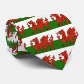Welsh Flag Stropdas (Opgerold)