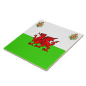 Welsh flag tegeltje (Zijkant)