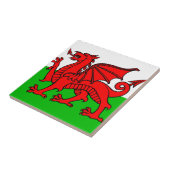 Welsh-Flag Tegeltje (Zijkant)