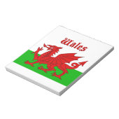 Welsh Flag Wales Notitieblok (Gedraaid)