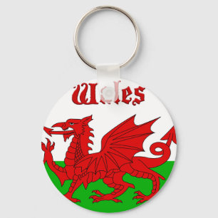 Welsh Flag Wales Sleutelhanger