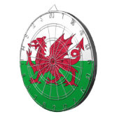 Welsh Flag (Wales) (Welsh Dragon) Dartbord (Voorkant Rechts)