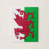 Welsh Flag (Wales) (Welsh Dragon) Legpuzzel (Verticaal)