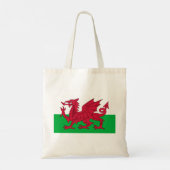 Welsh Flag (Wales) (Welsh Dragon) Tote Bag (Achterkant)