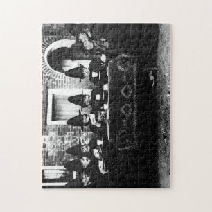 Welsh heksen hebben thee crone theatime legpuzzel