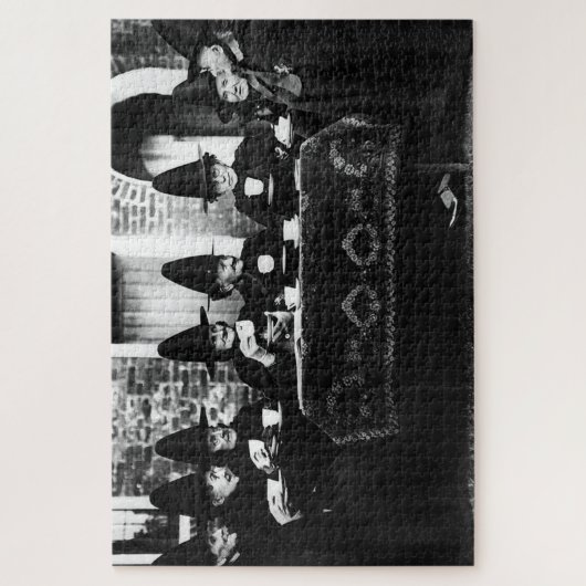 Welsh heksen hebben thee crone theatime legpuzzel (Verticaal)