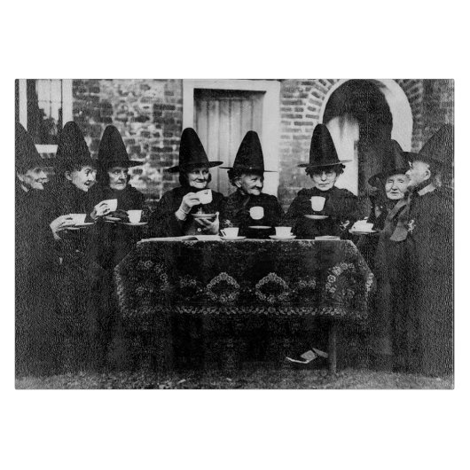 Welsh heksen hebben thee crone theatime snijplank (Voorkant)
