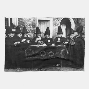 Welsh heksen hebben thee crone theatime theedoek