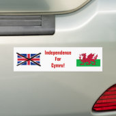 Welsh Independence bumper sticker (Op auto)