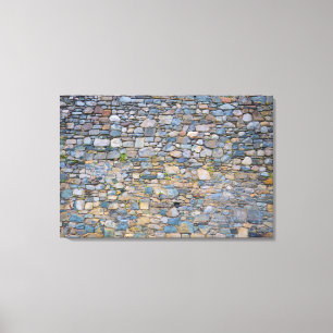 WELSH KASTEELMUUR 24x36 Canvas Afdruk