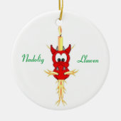 Welsh Kerstdragon Ornament (Voorkant)