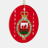 Welsh kerstversiering keramisch ornament (Rechts)