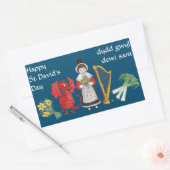 Welsh kostuum, emblemen, St David's Day Stickers (Envelop)