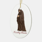 Welsh Monk kerstversiering Keramisch Ornament (Links)