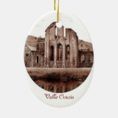 Welsh Monk kerstversiering Keramisch Ornament (Achterkant)