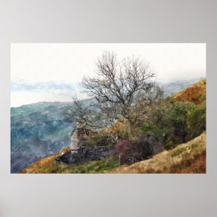 WELSH MOUNTAIN LANDSCAPE POSTER