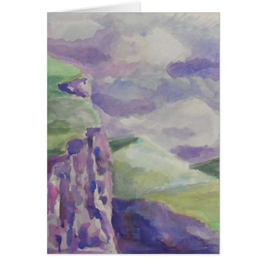 Welsh Mountains Storm Waterverf (Voorkant)