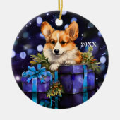 Welsh Pembroke Corgi Dog Christmas Ornament (Voorkant)