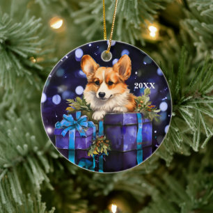 Welsh Pembroke Corgi Dog ornement de Noël