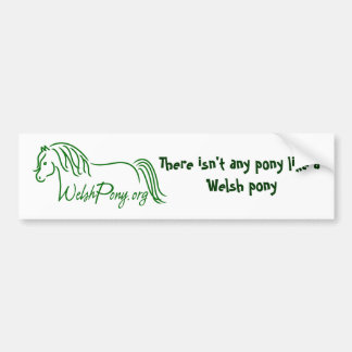 Welsh Pony & Cob Genootschap van Amerika Bumpersticker